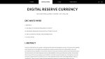 Digital Reserve Currency Whitepaper