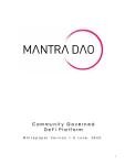Whitepaper di MANTRA (Ex MANTRA DAO)