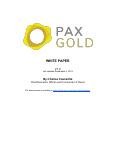 Whitepaper di PAX Gold